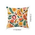 thumbnail image 3 of 17.7 Inch Summer Waterproof Pool Beach Outdoor Pillow Cover, Quick Dry Sand Proof Decorative Throw Cushion Case, Pillowcase for Patio, Balcony, Yard, Swimming Pool & Water Activities Decor, O, 3 of 7