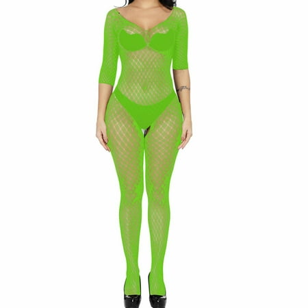 PuPy Sexy Lingerie For Women Crotchless  See Thru  Sexy Lingerie for Women Lace Babydoll Mini Bodysuit Bridal Naugthy Teddy Lingerie Deep V-Neck Bodysuit Nightgown Clearance Deals