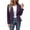 Purple, variant on TGSLY Women's Faux Suede Jackets Fashion Fall Lapel Open Front Cropped Coat Dressy Casual Solid Color Long Sleeve Outwear Jackets S