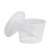 Mainstays 40 Piece 16oz Plastic Deli Container, Ideal Use for Meal Prep and Batch Cooking