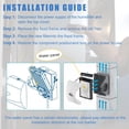 thumbnail image 2 of HLTIT 4793 Humidifier Filter for AprilAire Whole-House Humidifier550, 550A, 558. Water Panel Model No. 10 Humidifier,Humidifier P, 2 of 7