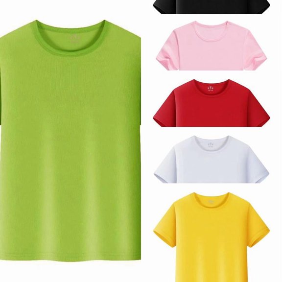 RTKFRFLM Kids Breathable Mesh T-Shirt Solid Color Short Sleeve Crewneck Athletic Tee Top Quick Dry Running Undershirt for Boys Girls
