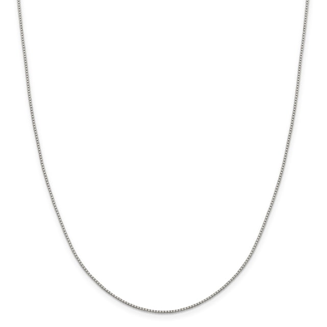 925 Sterling Silver 1.15mm 8 Side Diamond-cut Boîte Chain 30 Inch