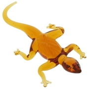 GlassOfVenice Murano Glass Lizard - Golden Brown