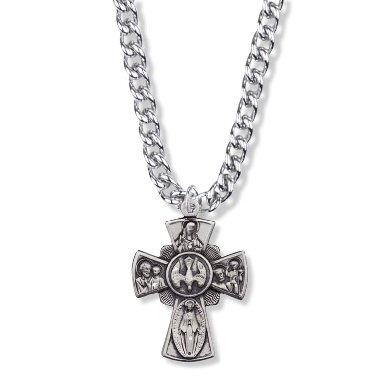 Sterling Silver Engraved Antique Five 