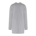 thumbnail image 4 of Lovskoo 2024 Cardigan Sweaters for Women Open Front Lapel Collar Loose Long Sleeve Cardigan Gray, 4 of 9