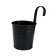 thumbnail image 4 of Maceta colgante para flores, contenedor para almacenar cebollas, con agujeros de drenaje, decorativa para exteriores. negro, 4 of 8