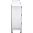thumbnail image 5 of Maklaine Solid Wood Antique Silver Nightstand Rectangular Crystal Knobs 32" x 38" x 12" Assembled, 5 of 12