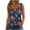 Navy, variant on Lovskoo 2024 Tank Top for Women Round Neck Printed Camisole Sleeveless T-Shirt Loose Top Navy-M