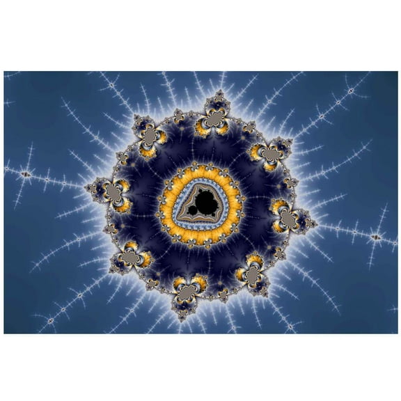 Backlund "Golden Mandelbrot" Glossy Poster