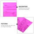 thumbnail image 4 of 100 Pcs Sacs d'Emballage en Aluminium Refermables avec Fermeture Éclair Sacs Réutilisables pour Grains de Café Biscuits (Violet), 4 of 8