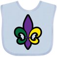 thumbnail image 3 of Inktastic Fleur De Lis Mardi Gras Holiday Boys or Girls Baby Bib, 3 of 4