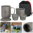 thumbnail image 3 of de 5 piezas de té Taza de agua con colador Taza de para shamjiam Taza de titanio, 3 of 9