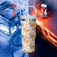thumbnail image 4 of 30oz Squirrel Tumbler with Handle and Flip Straw, Floral Stainless Steel Insulated Cup, Travel Coffee Mug Water Bottle, Birthday Mothers Day Chritmas Gifts for Women Animal Lovers, 4 of 6