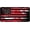 Distressed Red Black American Flag, variant on Extended Gaming Mouse Pad Mat Large Desk Mat Non Slip Rubber Base Computer Desktop Laptop Keyboard Mouse Mat Stitched Edges, 35.5x15.7 in XXL Mousepad for Work Game, Retro Vintage Vinyl Record