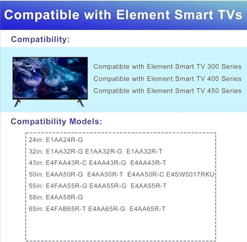 TV Stand for Element Roku TV Legs,for Element 300/400 / 450 Series,TV Stand Legs for Element 24 32 43 50 55 58 65 in,Please Measure Distance Between Bottom Two Holes