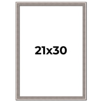 21x30 Frame Grey Real Wood Picture Frame Width 1.25 inches | Interior Frame Depth 0.5 inches | Hans