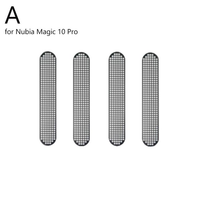 YaoHuan 4pcs Mobile Phone Dustproof Net Sticker, Metal Speaker Mesh Anti-Dust for Nubia Magic 10 Pro