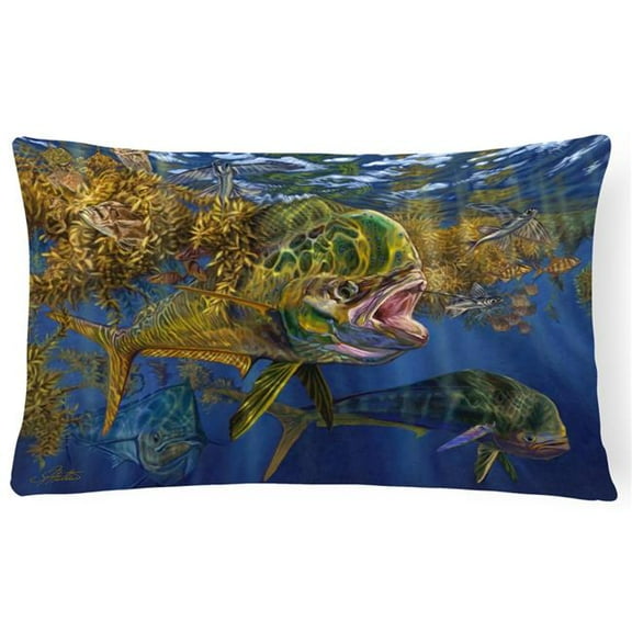 Seaweed Salad Mahi Canvas Fabric Decorative Pillow