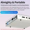 thumbnail image 3 of USB4 Thunderbolt GPU Dock 100W PD 40Gbps PCIE 3.0 for Notebook Laptop to External Graphic Card DP Mini DP 2.5GBE Ports Dock 1m Cable, 3 of 6
