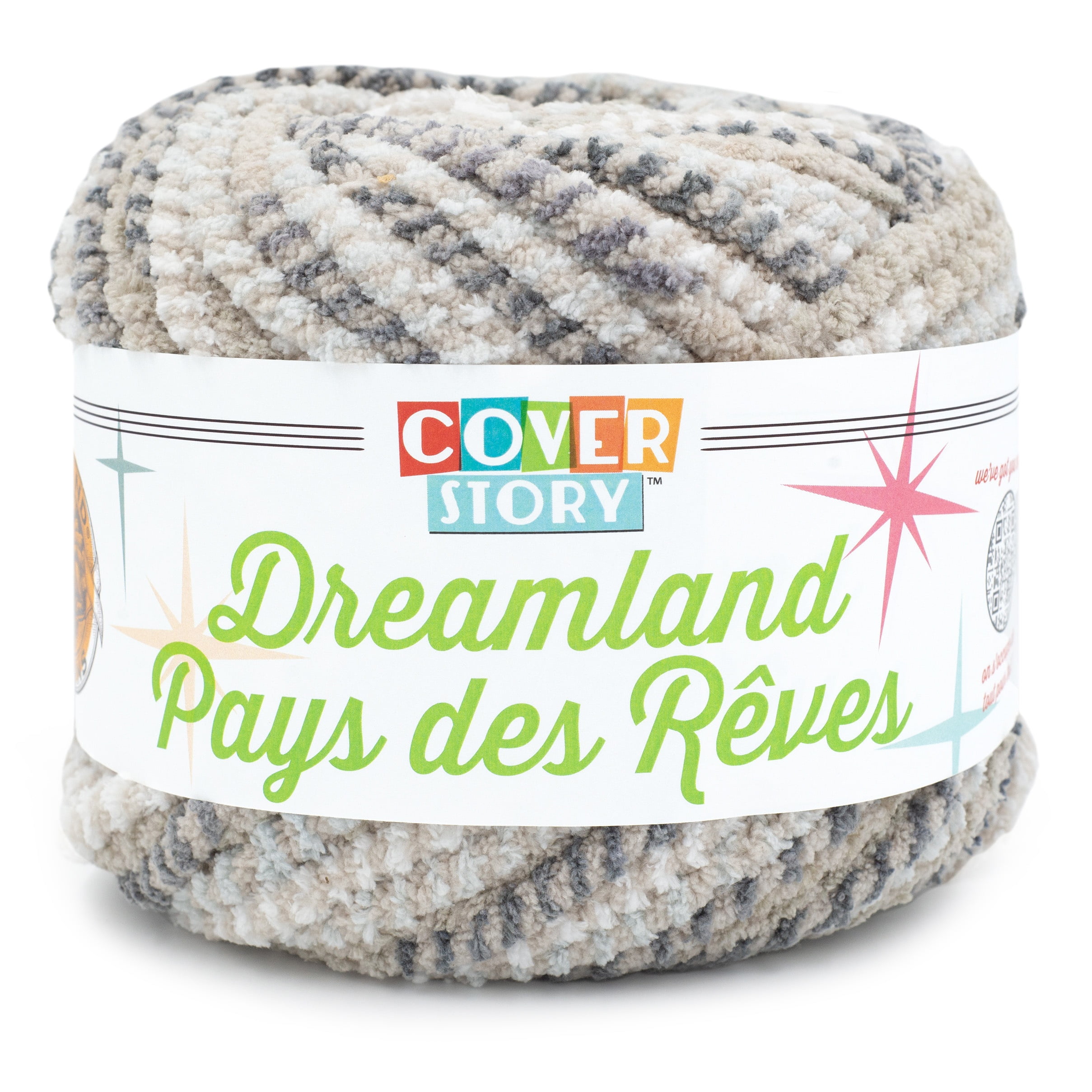 Lion Brand Cover Story Dreamland Pebble Beach Yarn #6 Super Bulky Blanket Yarn, 300g/ 135m - 1CT