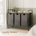 thumbnail image 4 of Furmax Laundry Sorter Organizer, Laundry Hamper with 3 Removable Laundry Sorter Bags and Top Shelf, Clothes Hamper for Laundry Room, Bathroom, 4 of 7