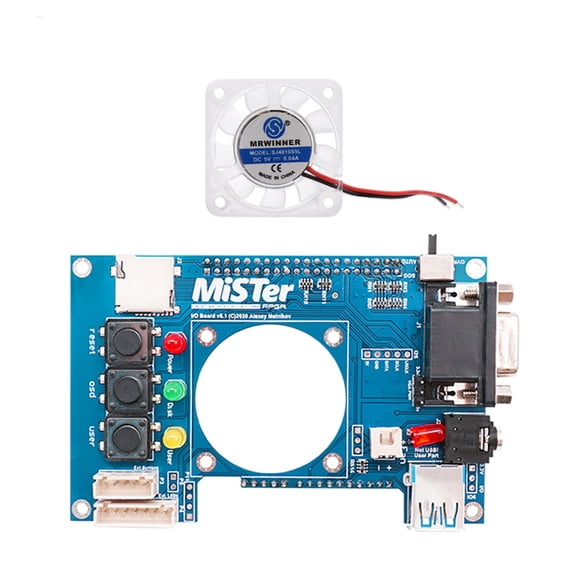 lanema For Terasic DE10-Nano Accessories for Mister FPGA IO Board Set with 3.5mm Headphone Port VGA Port Replacement Board