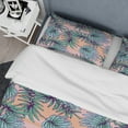 thumbnail image 4 of Designart 'Summer Colorful Hawaiian Pattern with Tropical Plants' Tropical Duvet Cover Set, 4 of 4