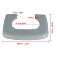 thumbnail image 4 of LABLT For Ford F150 1997-2003 Center Console Cup Holder Replacement Pad Light Gray, 4 of 4