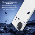 thumbnail image 3 of Entronix Silicone Soft Case for iPhone 16e, Anti-Slip Durable Slim Fit Cover, White, 3 of 6
