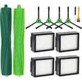 thumbnail image 1 of Piezas de repuesto para iRobot Roomba i1+/i2+/i3+/i4+/i5+/i6+/i7+/i8+/j5+/j6+/j7+/j8+/e5/e6/e7, i & j & e Series, 1 juego de rodillo de cepillo para polvo | 4 cepillos laterales | 4 filtros (no para, 1 of 3