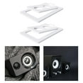 thumbnail image 6 of Colcolo 2Pcs Tilted Desktop Speaker Stands Iron Tabletop Speaker Stand for Bookshelf White L, 6 of 8