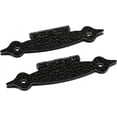 Heavy Duty Hammered Black H Type Door Hinges 3 7/16" High x 1