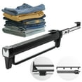 thumbnail image 6 of HUISZJ Retractable Clothes Storage Hanger, Heavy Duty Pull Out Trouser Rack, Space Saving Mounted Rail for Closet Cabinet Organization, 6 of 10