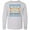 AC-Heather Grey, variant on Inktastic Happy Hanukkah Sweater Style Design with Menorah and Dreidel Long Sleeve Youth T-Shirt