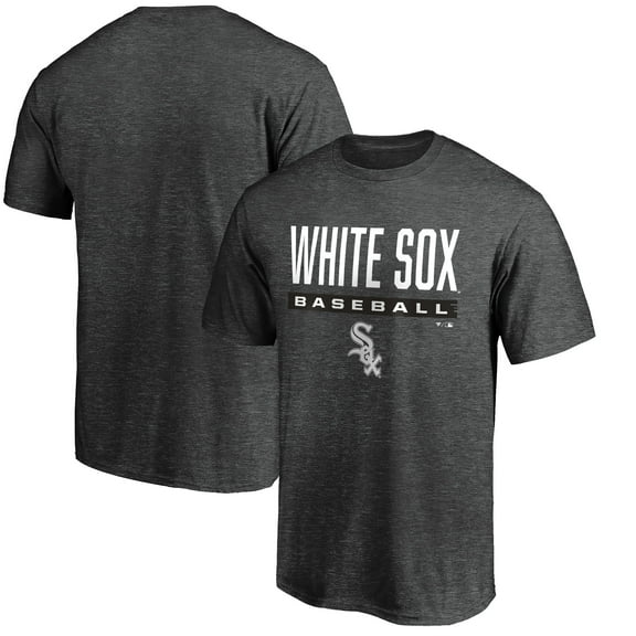 Men's Charcoal Chicago White Sox Team Win Stripe T-Shirt