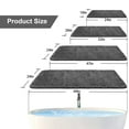 thumbnail image 5 of Bath Rugs for Bathroom Non Slip, Microfiber Washable Gray Large Bathroom Mat, Absorbent Shaggy Shower Floor Mat, Bath Rug Runner 16"X24", 5 of 6
