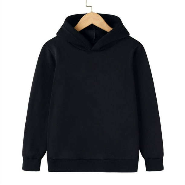 Sudaderas con capucha Sudaderas Niños Niñas Moda Color sólido Rojo Negro Gris Rosa Otoño Invierno polar Hip Hop Sudadera con capucha niños Marca Casual Tops12T Gao Jinjia LED