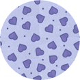 thumbnail image 1 of Ahgly Company Tapis Rond Lavable en Machine Intérieur Transitionnel Bleu Céleste, 4 Pieds Rond, 1 of 7