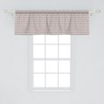 thumbnail image 2 of Ambesonne Abstract Window Valance, Floral Elements and Lines, 54" X 18", White Warm Taupe, 2 of 3