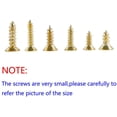 thumbnail image 2 of 1200PCS Pequeño tornillo de cabeza plana cruzada Tornillo autorroscante Gabinete Puerta Bisagras Bisagras, DIY Tornillo multifuncional Accesorios electrónicos Juego de micro tornillos Oro Fokelyi YQ-0372, 2 of 5