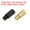 Gold Tone/Black, variant on Uxcell 2g Dart Weights, Brass Add Accentuator 2BA Thread for Dart Accessories, Gold Tone Silver Tone 6Pcs