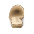 thumbnail image 2 of BLISSFUL STEP Women's Casual Pointy Toe Flat Slides Mules Shoes Camel 6, 2 of 7
