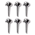 thumbnail image 4 of 6Pcs Pines de Extremo de Puente de Cobre Peg Chrome para Piezas de Guitarra Acústica Hugo pasadores de puente, 4 of 9