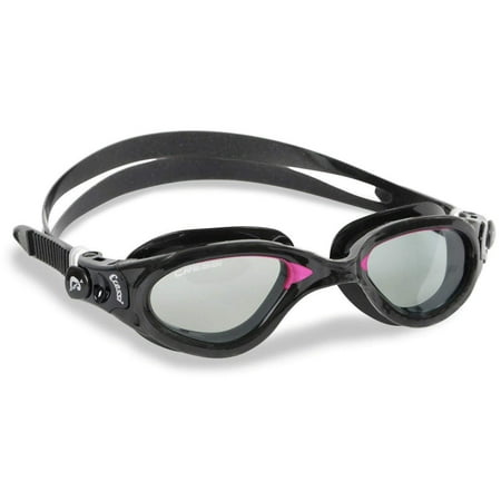 Cressi Flash Swim Goggles Adult - Swimming Goggles, Black Pink Tinted ...