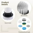 thumbnail image 3 of 7 Pcs Spin Scrubber Replacement Heads, Electric Power Scrubber Brush Heads Set, Cleaning Brush Heads for Bathroom Kitchen Car Detailing, 3 of 5