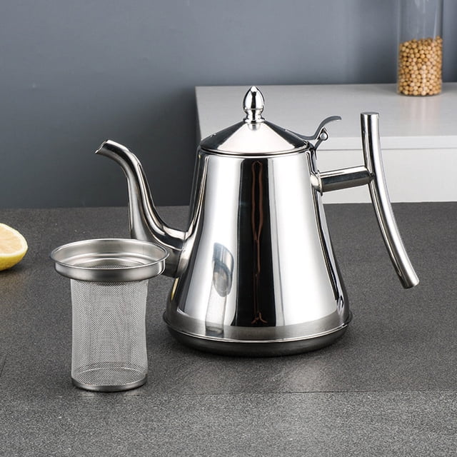 jesticaly Durable Stainless Steel Teapot Designed For Firm Induction Designed For And Firm Water Kettle Grey 2.0/2.2L