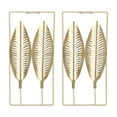 thumbnail image 1 of Gold Feather Wall Art, Iron Gold Wall Decor  For Living Room For Study, 1 of 8