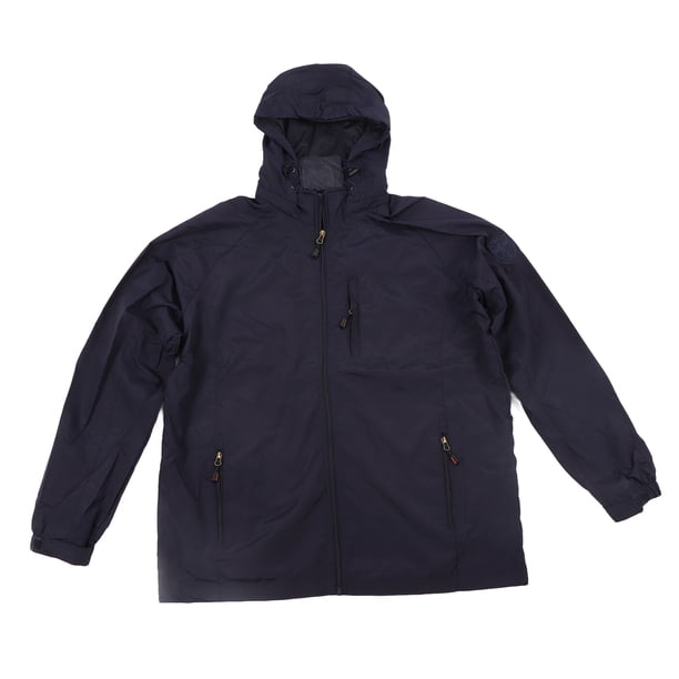 Chaqueta De Senderismo Para Hombre, Mano De Obra Meticulosa, Chaqueta Técnica Para Hombre, Capucha Extraíble, Tejido De Poliéster Para Senderismo