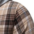 thumbnail image 6 of Mens Plaid Hoodie Shirts Jacket,Hoodies for Men,Men's Plaid Hooded Shirts Casual Long Sleeve Lightweight Shirt Jackets Fashion Button Shirts Outwear, 6 of 9